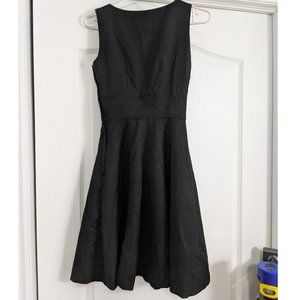 Size 2 Audrey Hepburn Style Black A-Line Dress